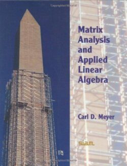 matrix analysis and applied linear algebra carl d meyer 1st edition