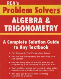 The Algebra and Trigonometry Problem Solver –  Jerry Shipman – 1st Edition