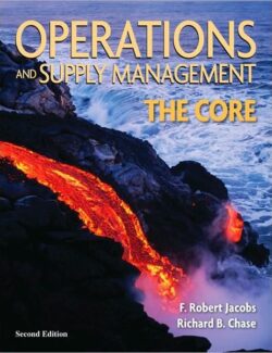 operations and supply management the core robert jacobs richard chase 2nd edition