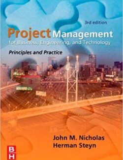 project management for engineering business and technology j nicholas 3rd edition