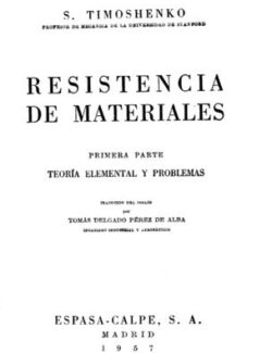 resistencia de materiales s timoshenko 1ra edicion