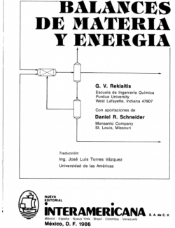 balances de materia y energia girontzas v reklaitis 1ra edicion