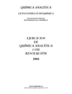 Ejercicios de Química Analítica con Resolución – Universidad de la República – 1ra Edición