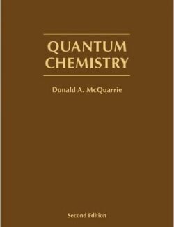quimica cuantica donald allan mcquarrie 1st edition