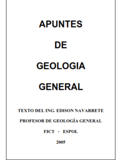 Apuntes de Geología General – Edison Navarrete – 1ra Edición