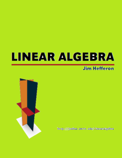 Algebra Lineal – Jim Hefferon – 1ra Edición
