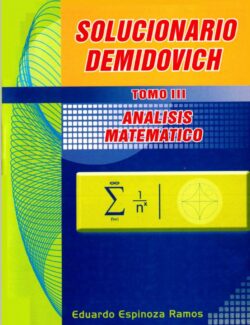Análisis Matemático: Demidovich Tomo III – Eduardo Espinoza Ramos – 1ra Edición