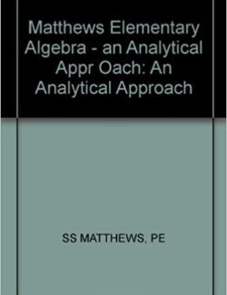 Elementary Linear Algebra – Keith Matthews – 1st Edition
