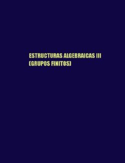 Estructuras Algebraicas III: Grupos Finitos – Horacio O’Brien – 1ra Edición