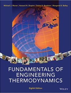 Fundamentals of Engineering Thermodynamics – Moran & Shapiro – 8th Edition