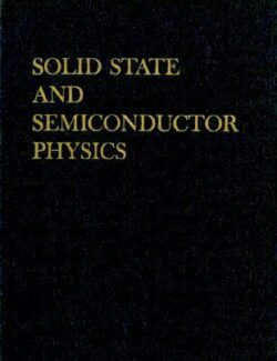 solid state and semiconductor physics john p mckelvey 1st edition