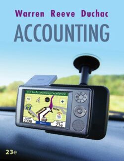 Accounting – Carl S. Warren, James M. Reeve, Jonathan Duchac – 23th Edition