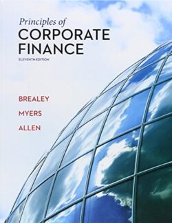principles of corporate finance richard a brealey stewart c myers franklin allen 11th edition