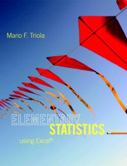 elementary statistics using excel mario f triola 1st edition